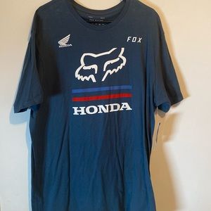 Fox Honda T-shirt, men’s blue, Soft, minor fading maybe at the shoulders.XL
